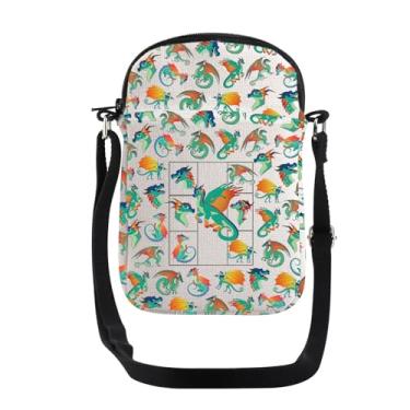 Imagem de JYTAPP In My Dragon Era, bolsa tiracolo com asas de dragão, presente de asa de chuva, bolsa transversal, fantasia, presente Darkstalker, Bege, Small