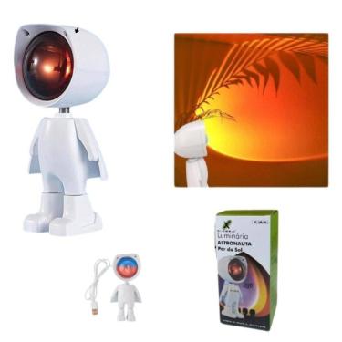 Imagem de Luminaria Astronauta Por Do Sol Usb Setup Escritório Enfeite