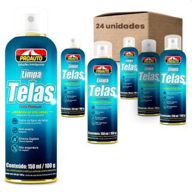 Imagem de Kit 24 Limpa Telas Uso Geral Auto Informática Proauto 150ml