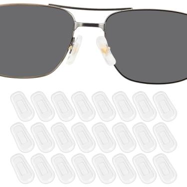 Imagem de DROGO 12 pares de protetores de nariz transparentes para óculos de olho, almofadas de nariz de silicone macio, antiderrapante antiderrapante para a pele