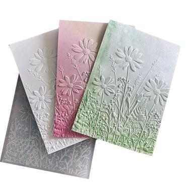 Imagem de DIYology Pastas em relevo de flores silvestres 3D para fazer cartões, modelo de pasta em relevo de margarida 3D para artesanato em papel DIY, scrapbook, decoração de argila de polímero