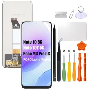 Imagem de Substituição para tela LCD Xiaomi Poco M3 Pro 5G para Redmi Note 10 5G | Note 10T 5G Touch Screen M2103K19G M2103K19I M2103K19PG Tela LCD com kit de reparo