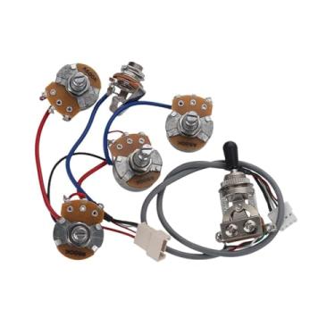Imagem de MERIGLARE Clair de guitarra elétrica Kit pré-conectado Guitarra de troca de três velocidades Substituir peças