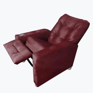 Imagem de Poltrona Do Papai Reclinável Quarto Sala Londres - B Home Decor, Bordo
