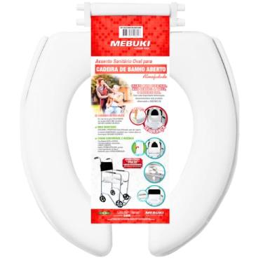 Imagem de Assento Almofadado Oval Cadeira De Banho Para Idoso Aberta