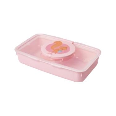 Imagem de Porta Lenço-umedecido Decorado Bebê Plasútil (Bichinhos Menina)