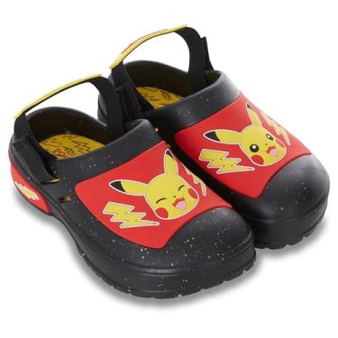 Imagem de Pokemon Sandália Pikachu Boys Clog – Pikachu, Charizard, Squirtle Youth Molded EVA Clog Sandália – Leve para conforto o dia todo, Preto, 15