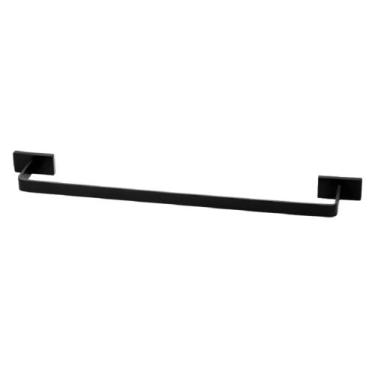 Imagem de Porta Toalha De Banho 50cm Perflex Dom Preto Fosco 12132924
