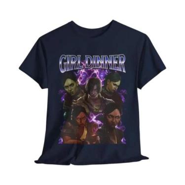 Imagem de Camiseta Vintage League of Legends Caitlyn Arcane - Unissex em Algodão