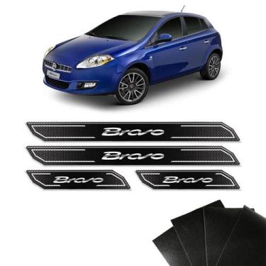 Imagem de Kit Soleira Diamante Fiat Bravo 2011/2016 Com Protetor de Porta - SPOR