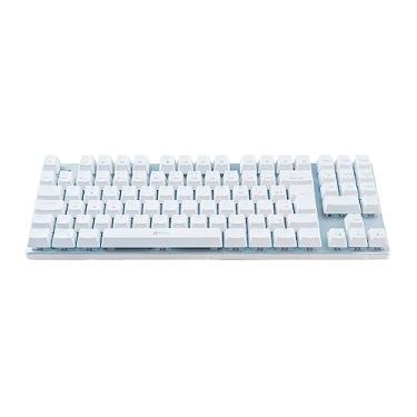 Imagem de Teclado Mecânico Aplus Tech Barak White Led Rainbow ABNT2 Switch Outemu Red