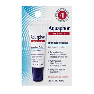 Imagem de Aquaphor Pomada reparadora labial - Umidade de longa duração para acalmar lábios secos e rachados - Tubo de 1,035 ml