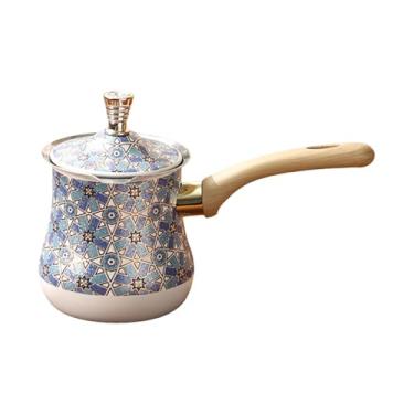 Imagem de IEUDNS Cafeteira, pote de derretimento de chocolate, portátil, multifuncional para fogões de indução, fácil de limpar, aquecedor de manteiga profissional, 550 Ml