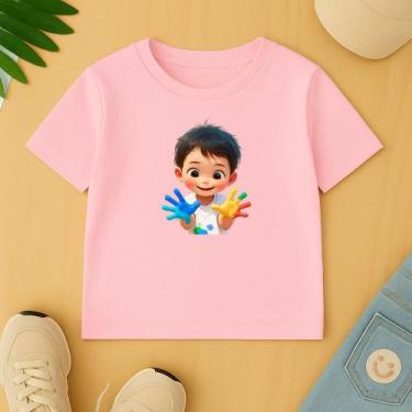 Imagem de Camiseta Unissex Infantil Estamp Meninino Autista Escola Creche Respei