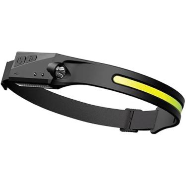 Imagem de kit 3 Lanterna De Cabeça Led Potente recarregável USB com sensor de movimento Resistente Água Para Uso em Mecânica Ciclismo Caminhada Trilha Acampamento Pesca Noturna Vigilância