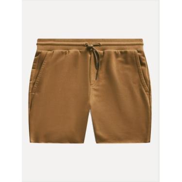 Imagem de Bermuda Reserva Masculina Moletom Basica New Cáqui Escuro, M/M