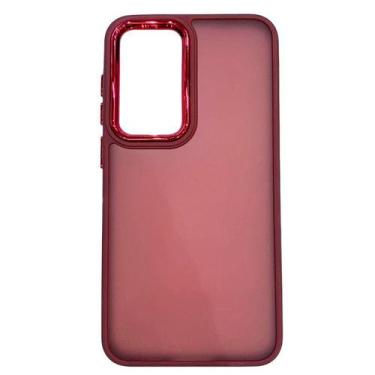 Imagem de Capa Space Anti Impacto Para Motorola A54 Fosca Vinho - MBOX