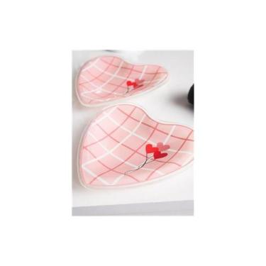 Imagem de Ornamento Decorativo Formato Coração 02 Pçs - DECOR GLASS