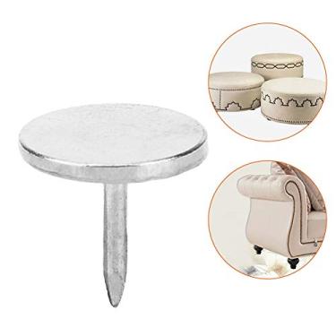 Imagem de Tachinhas de Polegar de Ouro, 100pcs de Cabeça Plana Unhas Unhas Push Push Redonda Mobiliário Antigo Pino de Desenho Decorativo (Diâmetro 14mm*Comprimento total 20 mm)