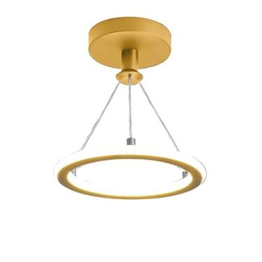 Imagem de 3 Cores(110V/220V) Luminária De Teto Led Minimalista Moderna Pendente Lustre Plafon para Sala Quarto Cozinha Ceiling Ligh (JZ-Ouro /3 Cores（110V-220V）)