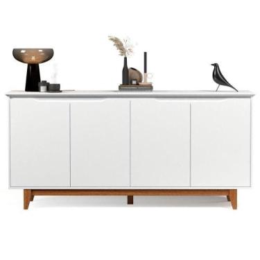 Imagem de Buffet Aparador 4 Portas Flop Branco - Casa Chick - EJ MÓVEIS