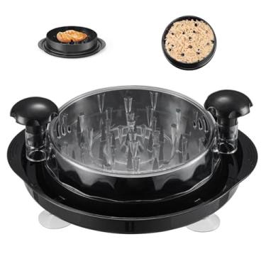 Imagem de Desfiador de Frango, Grande Capacidade Utensílio Rotativo Resistente, Livre de BPA, com Ventosa Forte e Espuma Antiderrapante, Lavável na Lava-Louças para Carne de Porco, Boi e Frango