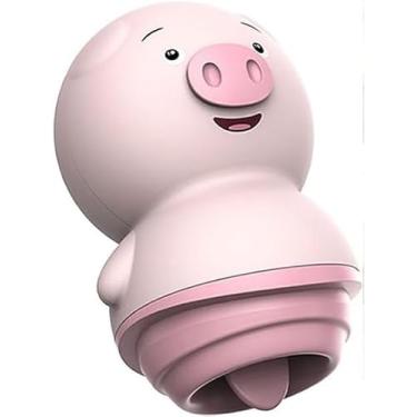 Imagem de Vibrador Porquinho Estimulador Clitóris Língua Bateria LR44