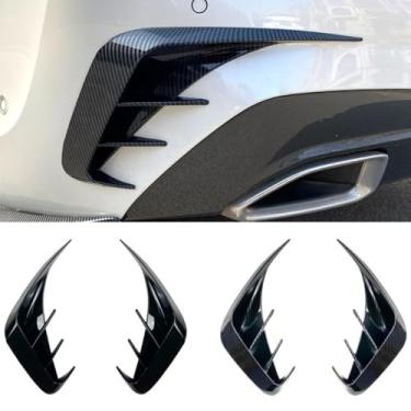 Imagem de Faca de vento traseira Spoiler Tuning Air Blade compatível com 3 Series G20 320i 330i 2019-2022 Kit de carroceria acessórios para carro (aparência de fibra de carbono)