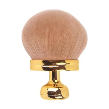 Imagem de ChuYiElegance Pincel para base e base corporal, pincel compacto e multifuncional para autobronzeador, contorno facial, corretivo, Ouro