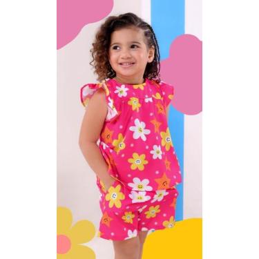 Imagem de Conjunto ana pink com margarida infantil e juvenil 01 ao 12 modinha me