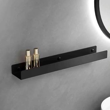 Imagem de Prateleira De Chuveiro Sem Furação, Prateleira De Banheiro Autoadesiva Organizador De Banheiro, Prateleira De Chuveiro Preta Cesta De Chuveiro Para, Black, 90CM