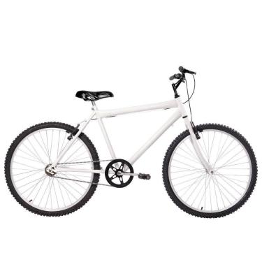 Imagem de Bicicleta Masculina Aro 26 Mtb Alumínio Natural Cor Branca