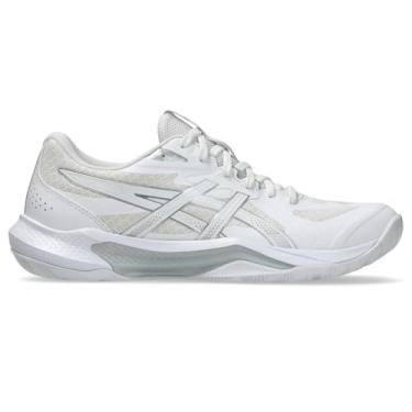Imagem de ASICS Tênis feminino de vôlei Gel-Tactic 13, Branco/prata pura, 39