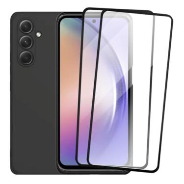 Imagem de Kit Capa Capinha Aveludada e 2 Películas de Vidro 3D Compatível Samsung Galaxy A54 - SMART E CASE