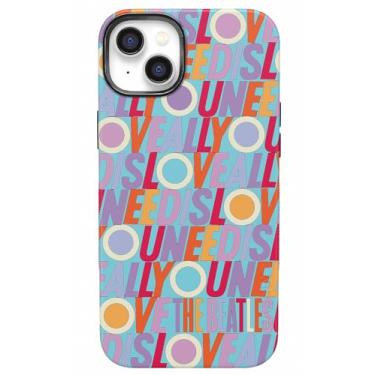 Imagem de Casely Capa projetada para iPhone 14 Plus | Beatles | All You Need is Love | Capa ousada compatível com MagSafe