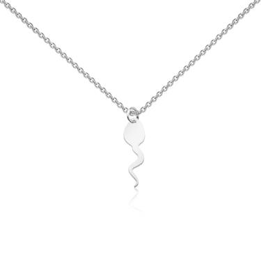 Imagem de WUSUANED Colar de esperma engraçado, joias de esperma, presente médico para obstetrícias, presente médico, Large, Aço inoxidável, Sem Pedra Preciosa