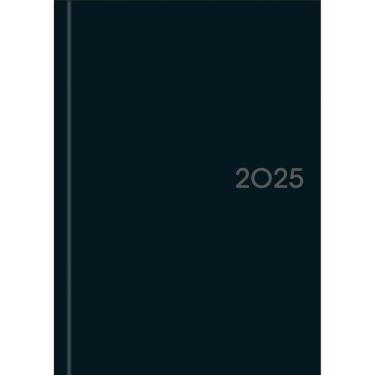 Imagem de Agenda Executiva Costurada Capa Dura Milano 2025 - Preta - 12,3x16,6cm - Tilibra