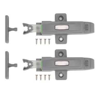 Imagem de YWBL-WH Recosto de Colisão Recopeio de Travamento Auto -Travamento 2 Conjunto ABS Push Push de Porta de Guarda -roupa, para Armários, Guarda roupas