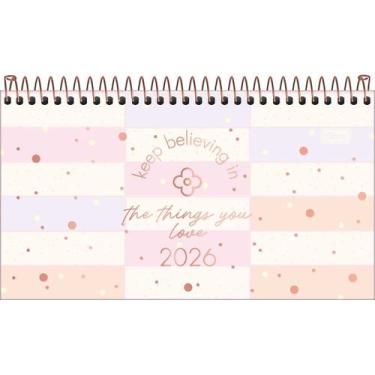 Imagem de Agenda Espiral Semanal de Bolso 16,7 x 8,9 cm Soho 2026 - Retângulos C