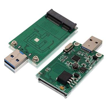 Imagem de Adaptador SSD mSATA para USB 3.0, TanGuYu Mini SATA Use como Flash Drive Portátil/Disco Rígido Externo, Conversor de Leitor de Unidade de Estado Sólido Mini PCIe de 50 mm
