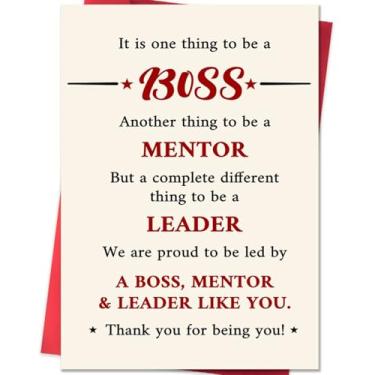 Imagem de Cartões engraçados do dia do chefe para homens e mulheres, presentes de feliz dia do chefe para ele, vales-presente de agradecimento para mentor líder, cartão de agradecimento bem-humorado no local de
