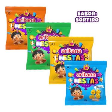 Imagem de Salgadinho Com 15/20/30/40/50/60/100 Unidades 10g Lembrancinha Festa Bacon Sortido Cebola Queijo Requeijão (100 unidades, Sortidos)