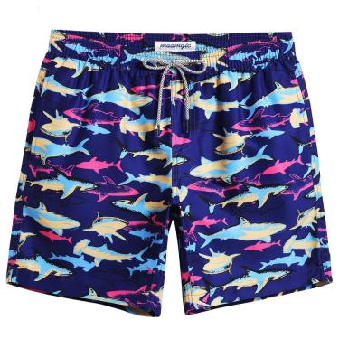 Imagem de Calções de banho magic Quick Dry Swim Shorts para homens, pequenos