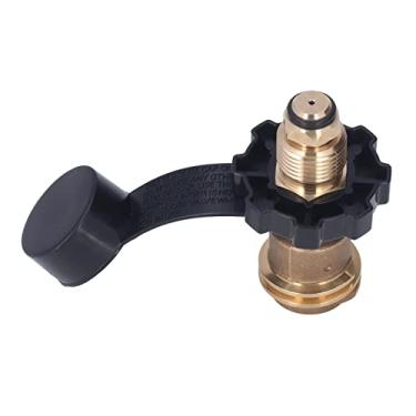 Imagem de Acoplador de Tanque de Propano, Adaptador de Tanque de Gás Com Alça Preta, Conversor POL de Latão QCC1 Tipo 1 para Churrasqueiras, Fogão de Acampamento, Adaptador de Recarga de