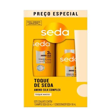 Imagem de Shampoo 300ml e Condicionador 190ml Seda Toque de Seda