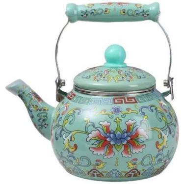 Imagem de Chaleira Esmaltada 2,3lts com Difusor Chá Café