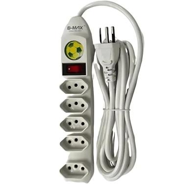 Imagem de Filtro De Linha - 5 Tomadas - Tripolar - B-max