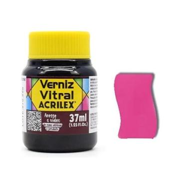 Imagem de Verniz Vitral Para Artesanato Acrilex 37ml Escolha A Cor Perfeito para Copos Garrafas Vaso Outras Perfeito para Copos Garrafas Vasos e Outras Ele Transforma Suas Peças Em Verdadeiras Obras De Arte, Simulando (Purpura 550)