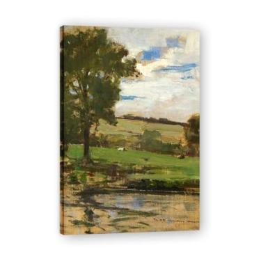 Imagem de Lush John Lavery Classic Realist Portrait & War Scene Canvas Art – Decoração de parede de arte irlandesa para casa emoldurada 39,98 x 59,9 cm