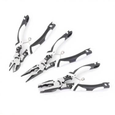 Imagem de Alicate multifuncional de grau industrial para uso universal: bisel, corte, crimpagem e descascamento de fios (A+B+C)